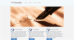 Desktop Screenshot of cvpavyzdys.com